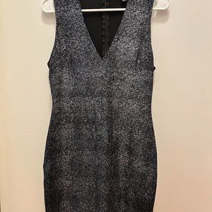 Aqua Bodycon Glitter Dress